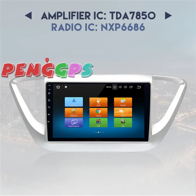 Best Android 8.0 7.1 Car Stereo Multimedia Radio GPS for Hyundai Solaris 2017 2018 verna I25 Autoradio Navigation Head unit IPS HD 5