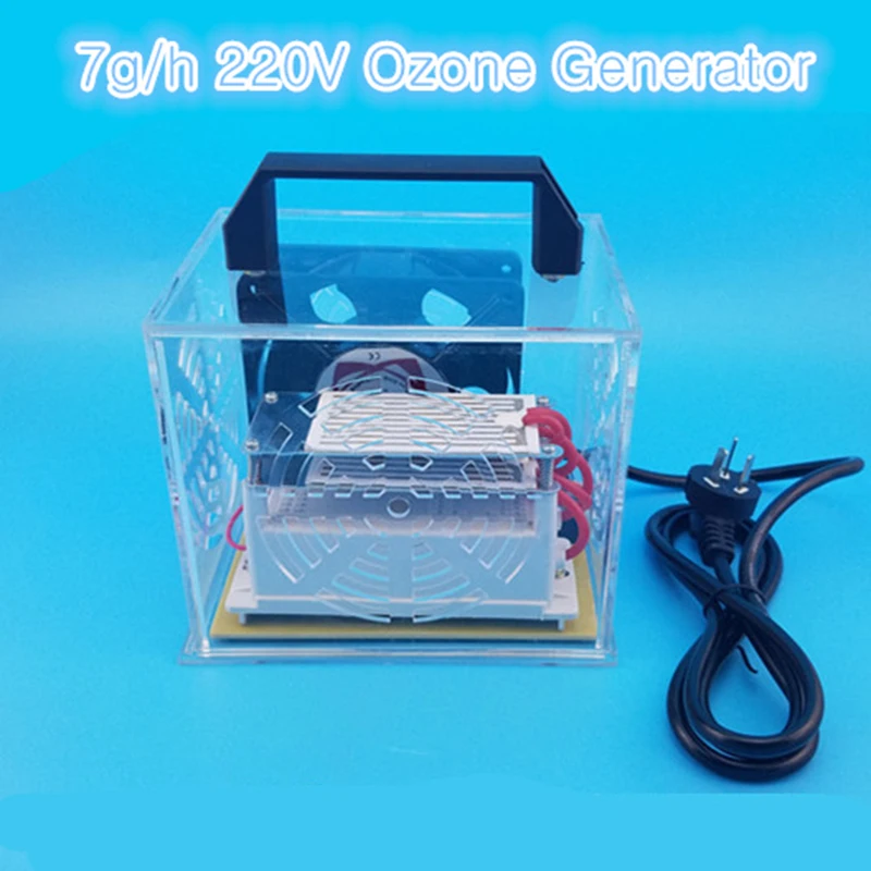 

7g/h Ozone O3 generator ozonator machine air mini portable purifier filter deodorizer sanitizer 220V/110V