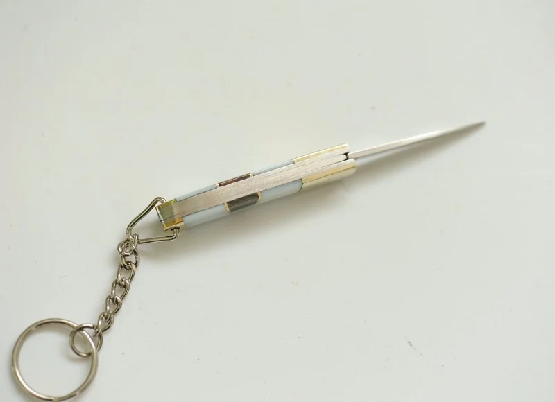 Маленький складной карманный нож с ручкой, Мини Тактический охотничий нож из 440 стали, изысканный нож