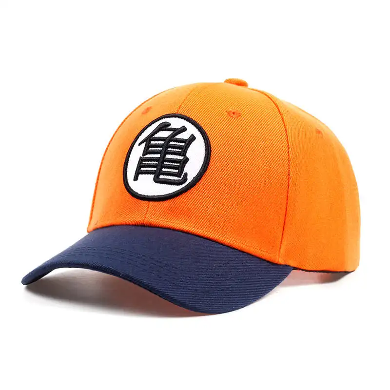 Новинка, высокое качество, аниме Dragon Ball Z/Dragonball Goku Snapback Hat для мужчин и женщин, регулируемая хип-хоп бейсболка - Цвет: Orange gui