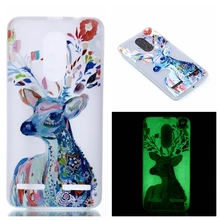 Светятся в Темноте Capa Lenovo K6 Case 5.0 дюймов Силиконовые Мягкий световой ТПУ Назад Гель Фунда Кожи Cover Case Для Lenovo K6 Coque