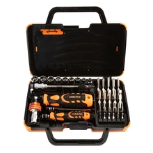 Jakemy JM-6121 31 in 1 Caixa De Ferramenta Screwdriver Set Multi Bits Ratchet Repair Tool Kit Opening Tools Home Maintenance PC