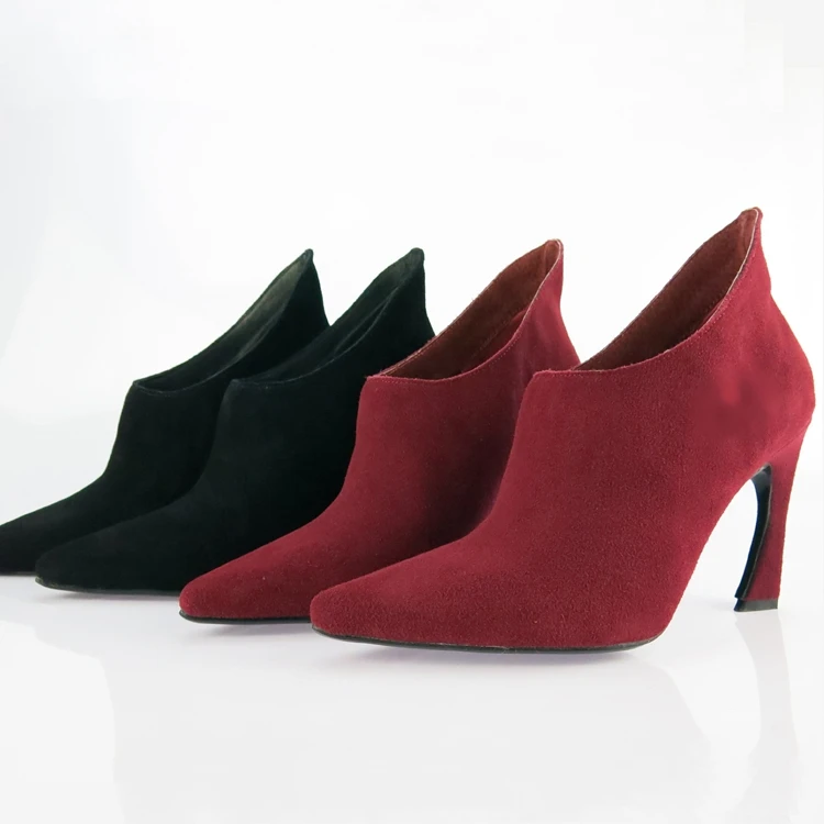 Fashion font b women s b font shoes brief fashion scrub sexy genuine leather pointed toe