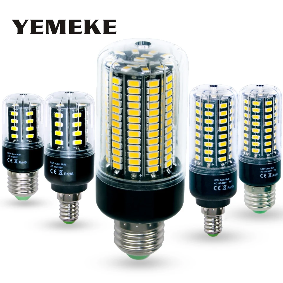 Bombillas LED Bombilla E27 SMD 5736 lámparas LED de luz 28 40 72 108 de 132 de 156 LED Lampada LED lámpara E14 85-265 V ampolla vela Luz Bombillas LED Bombilla E27 SMD 5736 lámparas LED de luz 28 40 72 108 de 132 de 156 LED Lampada LED lámpara E14 85-265 V ampolla vela Luz