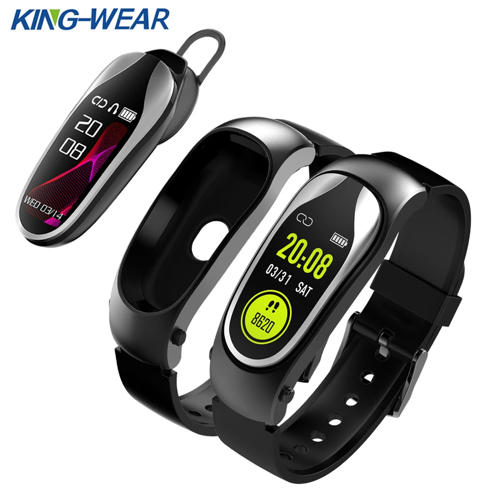 

KingWear KR04 Smart Bracelet NRF52832CIAA 4.0 CSR8610 3.0 64KB RAM 512KB ROM Heart Rate Monitor Sport Fitness Tracker Band