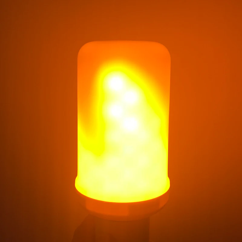 E27/E26 SMD 2835 Светодиодная лампа с эффектом пламени мерцающим огнем креативное