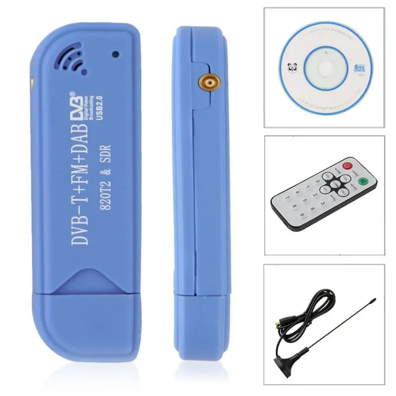 

EDAL USB 2.0 Software Radio DVB-T RTL2832U+R820T2 SDR Digital TV Receiver Stick Technology with Remote Control & Antenna