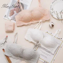 Roupa interior das mulheres Novas de mama-farinha de limpeza rendas Sexy gathering, anti-desgaste, não-anel de aço sutiã das mulheres Copo 85A 3D Massagem Palma
