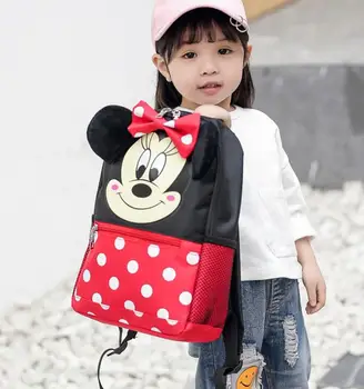 

Children's Mickey Schoolbag kindergarten boy 2-6 years cartoon Minnie cute female children backpack primary school