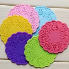 Кружевной узор силиконовой резины блюдце 5 видов цветов
