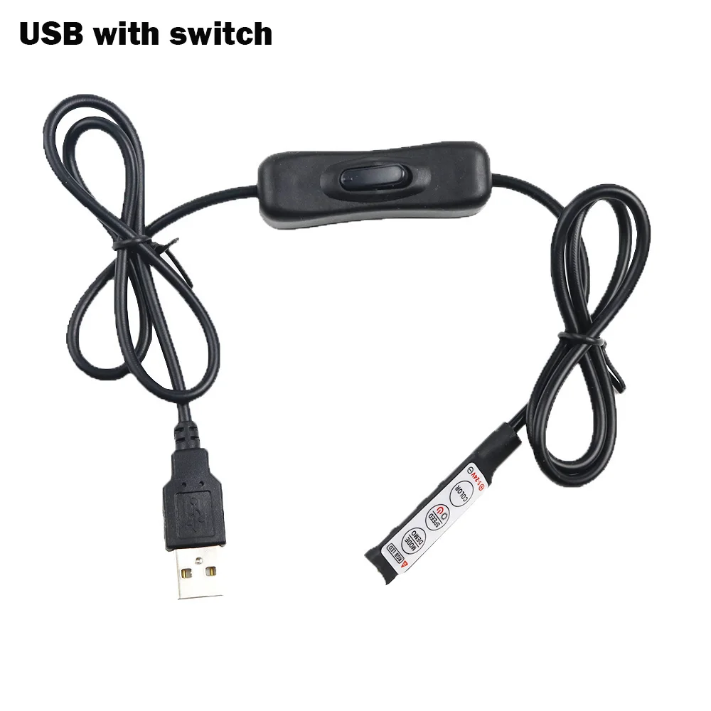 Светодиодная лента RGB с USB управлением 5 В миниатюрный радиочастотный