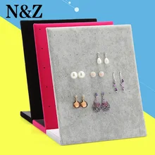 Рамка для ювелирных изделий, красный, черный бархат, держатель для сережек, подставка для сережек, дисплей для ювелирных изделий, полка, чехол для демонстрации, органайзер, лоток