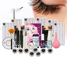 Makeup Different Size Individual False Eyelash Extension Kit Glue Pump CD Tool False Eyelash Extension Tool Kit for Exercise