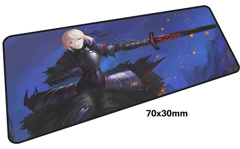 Fate Saber Коврик для мыши геймер 700x300 мм notbook коврик для мыши большой игровой коврик для мыши большой подарок на день рождения Коврик Для Мыши Компьютерный стол padmouse - Цвет: Size 700x300X2MM