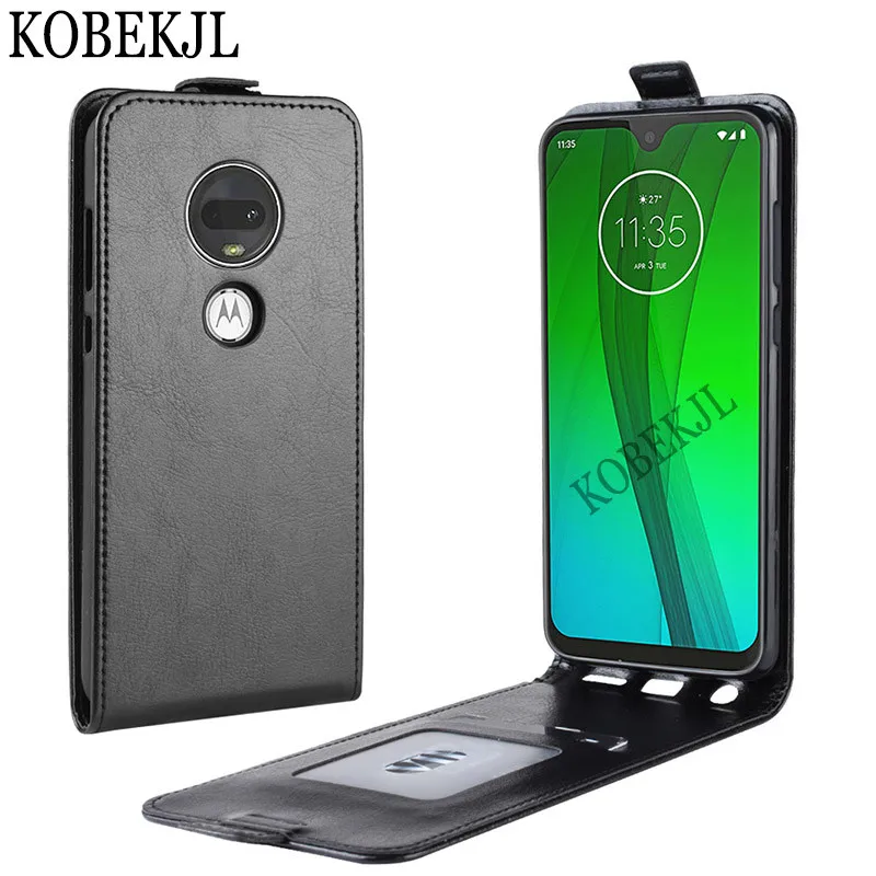 Чехол для Moto G7 Plus чехол Motorola роскошный чехол-книжка из искусственной кожи