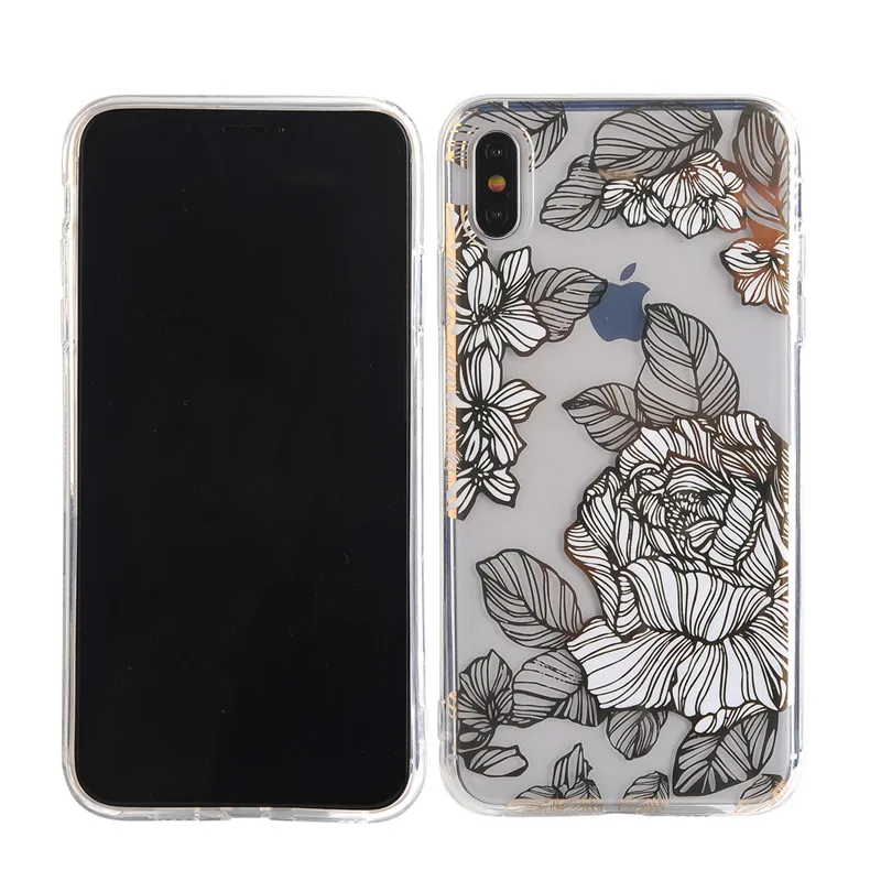 Floral plating iphone 7 case-9 (2)