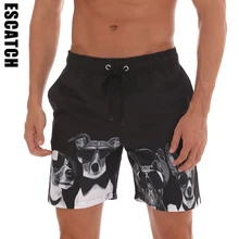 Escatch мужская пляжная одежда эластичный пояс быстросохнущие плавки плюс размер XXXL для купания, сёрфинга Боксеры Шорты