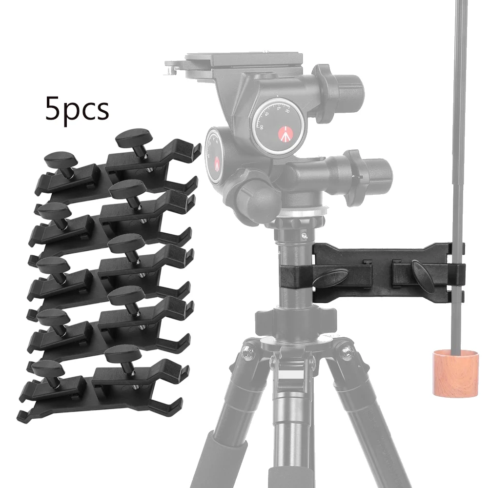 

5pcs Portable Outdoor Photography Umbrella Holder Clamp Clip Camera Tripod Light Bracket Flash Stand Photo Studio Accessories