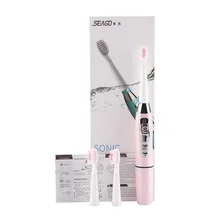 Seago SG-610 ультра звуковая электрическая зубная щетка умная звуковая супер мягкая отбеливающая автоматическая зубная щетка для взрослых, для ротовой полости гигиены