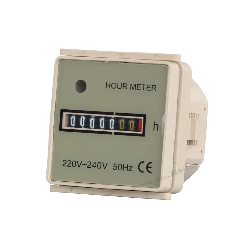 48*48 Hour Meter Non-Resettable 0-99999.99H Industrial Mechanical Timer Counts Suqare Uwz48 50Hz Hours | Инструменты