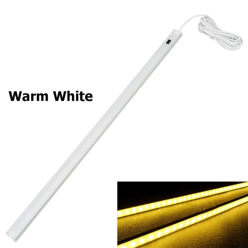 Warm White GO океан под шкаф светильник s счетчик лампа 12 В 30 см 50 см лампы шкафа светильник ing для кухни книжный шкаф светодиодный светильник в шкаф - Цвет: Warm White