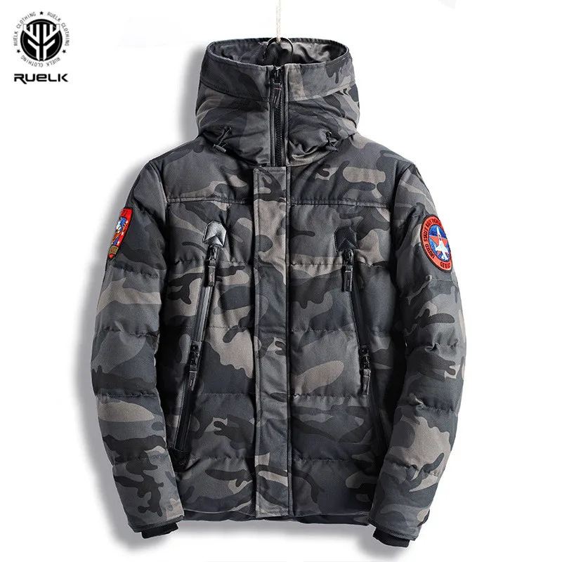 RUELK 2019 Nieuwe Merk Winter Mannen Dikke Camouflage Jas heren Parka Jas Mannelijke Hooded Parka Jas Mannen Militaire Overjas RUELK 2019 Nieuwe Merk Winter Mannen Dikke Camouflage Jas heren Parka Jas Mannelijke Hooded Parka Jas Mannen Militaire Overjas