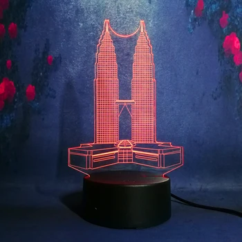 

Free Shipping Magical Cool Rocket 3D Night Light Color Change Remote Touch 7 Color Children'S Toys Bedroom Lamp Party Lamp