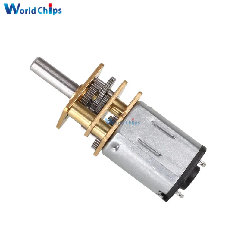 

Micro Speed Reduction Gear Motor Metal Gearbox Wheel Shaft DC 12V 600RPM