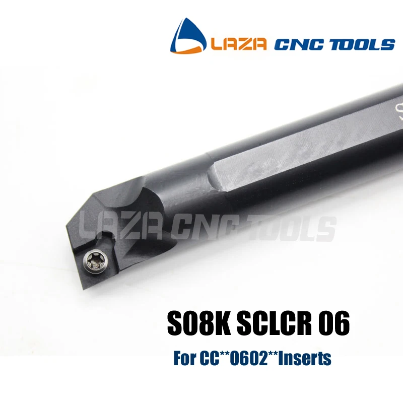 

S08K-SCLCR06 S08K-SCLCL06 Internal Turning Holder,SCLCR SCLCL CNC Indexable Boring Bar,95 Deg Lathe tool for CCMT/CCGT0602 Blade