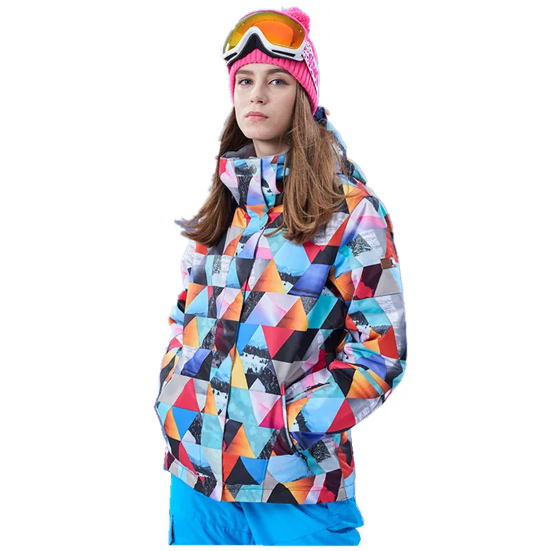 GSOU Снежный бренд лыжная куртка женская Сноубордическая куртка водонепроницаемый дешевый лыжный костюм зимняя уличная женская спортивная одежда новое поступление