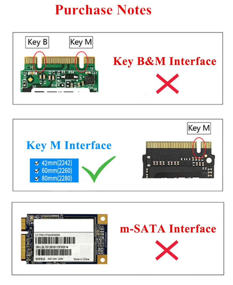Интегрированный Алюминий сплав SSD корпус адаптер USB 3,1 Тип-c PCIe NVMe M.2 для M ключ 2242/2260/2280 SSD