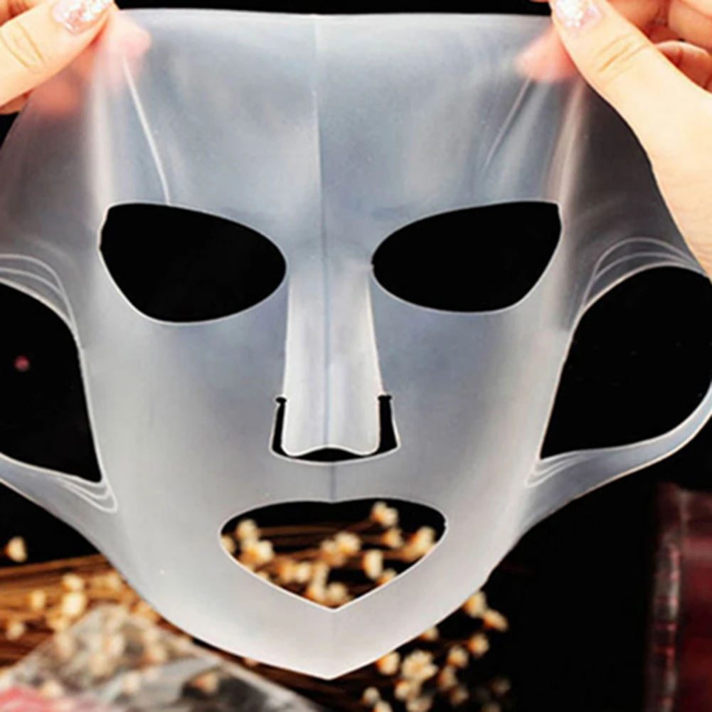 

Reusable Silicone Face Mask Cover Prevent Mask Essence Evaporation Speed Up Better Absorption Moisturizing Facial Mask Cover