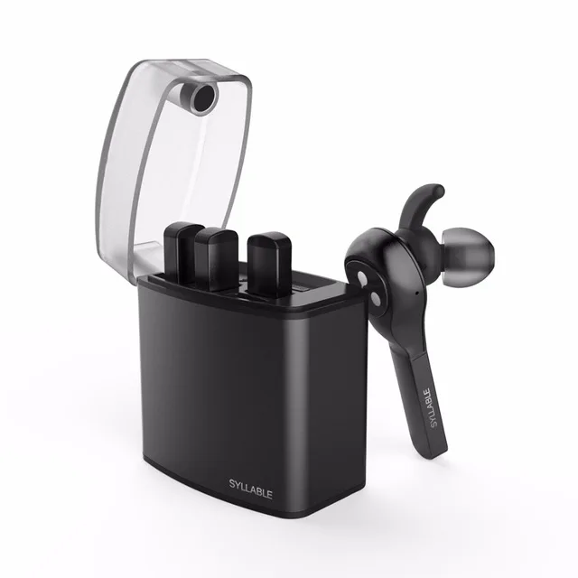 

100% SYLLABLE D9X TWS Detachable Battery Wireless Bluetooth V4.2 Earphone Portable Lighter Charge Case Bluetooth Headset Earbud