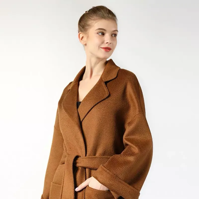 Двусторонняя водная рябь кашемир ткань для пальто 800 грамм 150 см ...