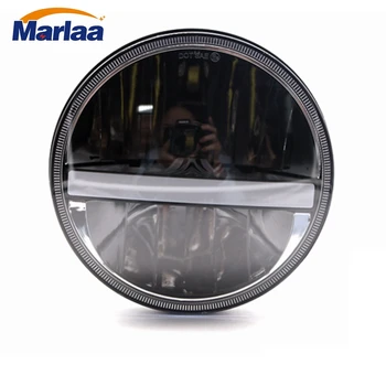 

Marlaa LED Headlights 7" 7 inch Round Hi/Lo Motorcycle Driving Light with DRL Turn Signal Halo for Motorcycle