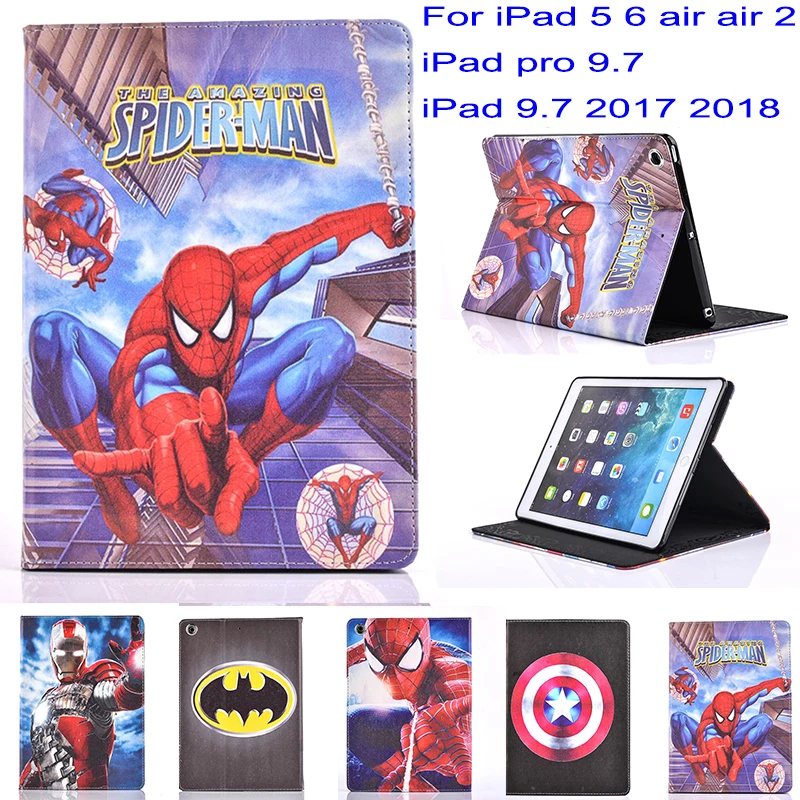 Железный человек задняя крышка для iPad 5 6 Air 2 Pro 9 7 2017 2018 горячий Мультфильм