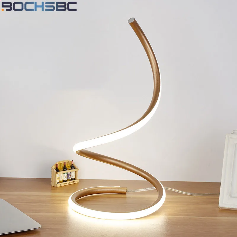 spiral table lamp