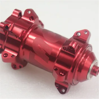 

disc 24 holes 9mm QR black red beautiful finish bright fastace MTB XC straight DA25 front hub Cyclocross road MTB