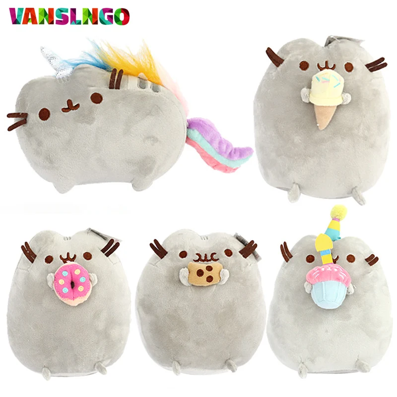 1 шт. 15 см Kawaii Pusheen Cat плюшевые игрушки Cookie lcecream пончики мягкие syuffed куклы красивые