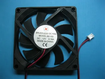 

8 Pcs Brushless DC Cooling Fan 12V 8015S 9 Blades 80x80x15mm 2pin Sleeve-bearing