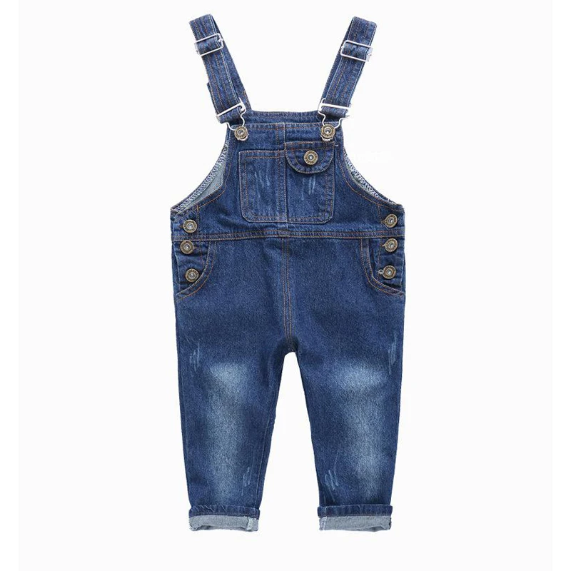 

Fashion Kids Denim Jumpsuit 2 3 4 5 6 7 8 9 Years Children Overalls Jeans Spring Summer Autumn Boys Girls Jeans Pants