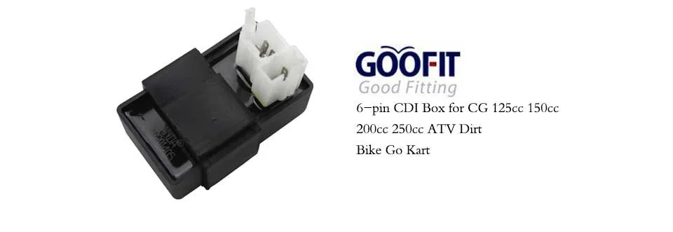 GOOFIT 6 Pin Voltage Regulator Rectifier for 125cc 150cc 200cc 250cc Scooter