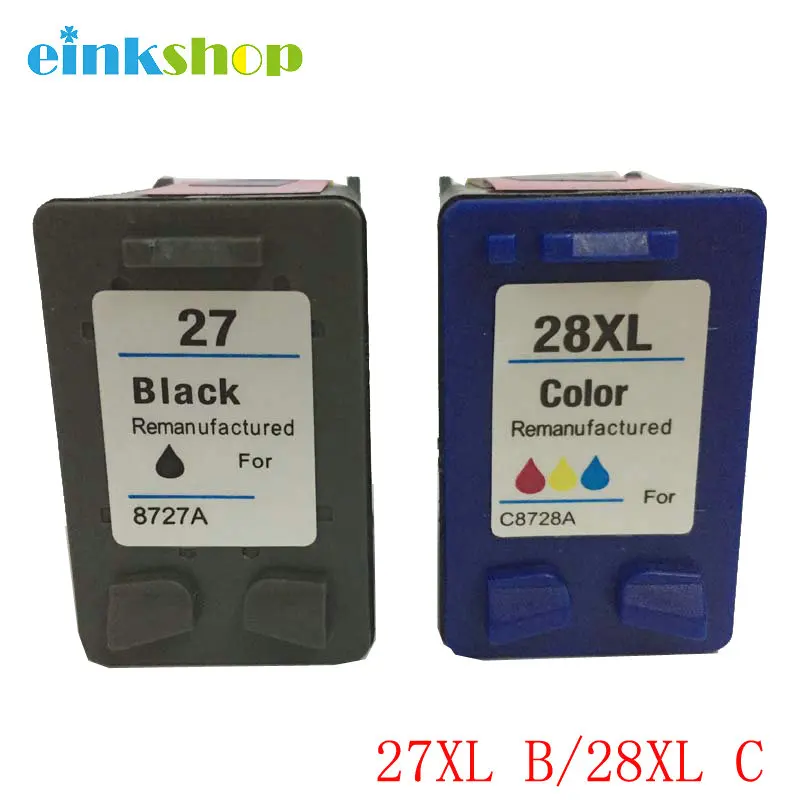 Картридж для принтера einkshop совместимый с hp 27 и 28 28xl Deskjet 450 450CI 5550 3420 3520 3550 3650 3740 3845|ink
