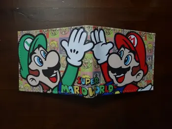 

Super Mario World Wallets PU Leather Purse Gift for Young Student Cartoon Anime Card Holder Money Bags Funny Games Short Wallet