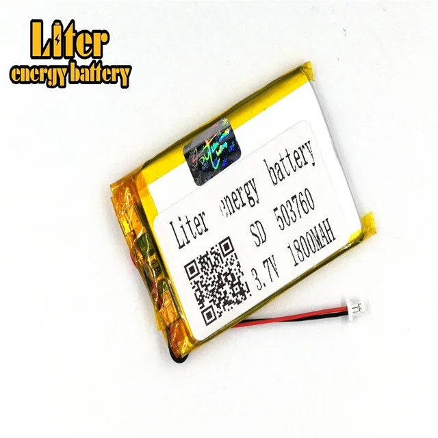 Разъем 1,0-2 P 3,7 V 503760 504060 1800mah перезаряжаемый lipo плоский аккумулятор литий-полимерный MP3 MP4 MP5 маленькие игрушки