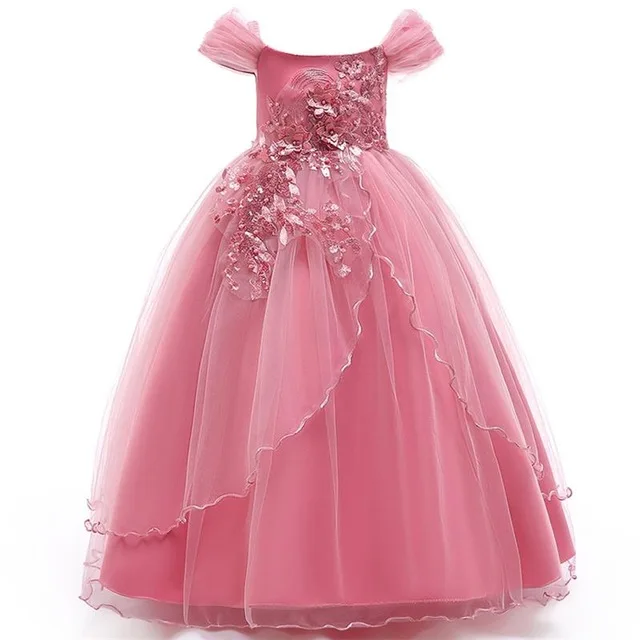 Г. Летние пышные торжественные вечерние и свадебные платья для девочек-подростков, платье принцессы для дня рождения 14, 10, 12 лет - Цвет: Dark pink