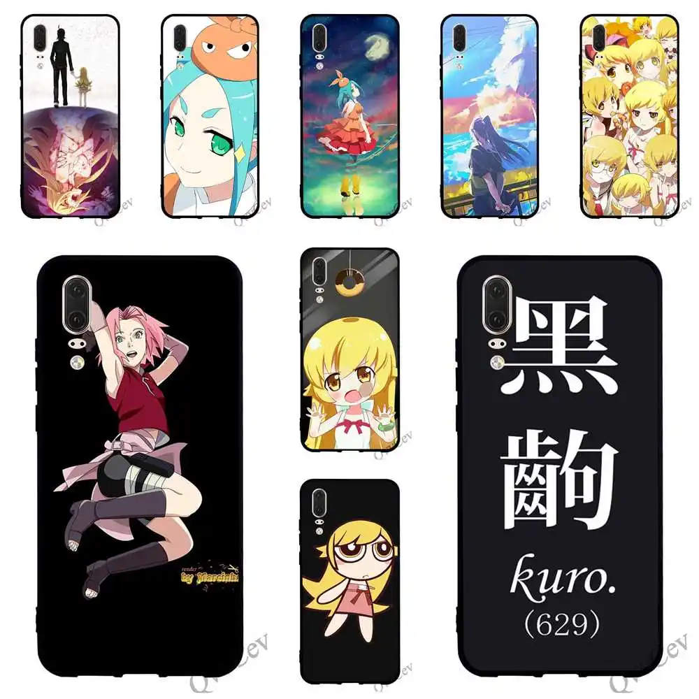 

Colorful Monogatari Phone Cover for Huawei P Smart Case P8 Lite P20 Pro P10 P9 Mini Mate 10 20 TPU Back