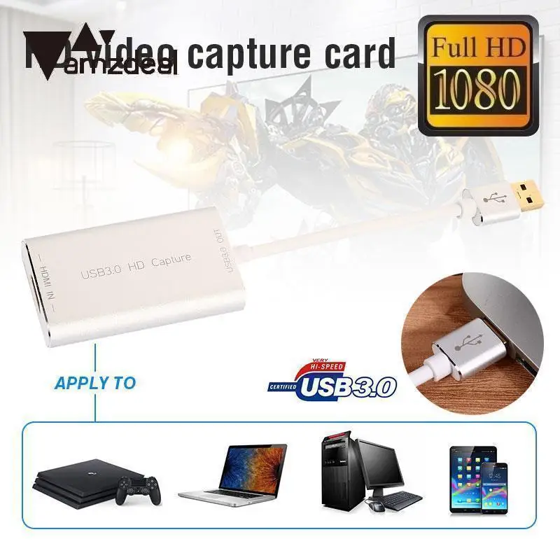 

Capture Card HDMI To USB 3.0 Video Capture Board Video Capture Card 1920*1280 for Notebook Computer