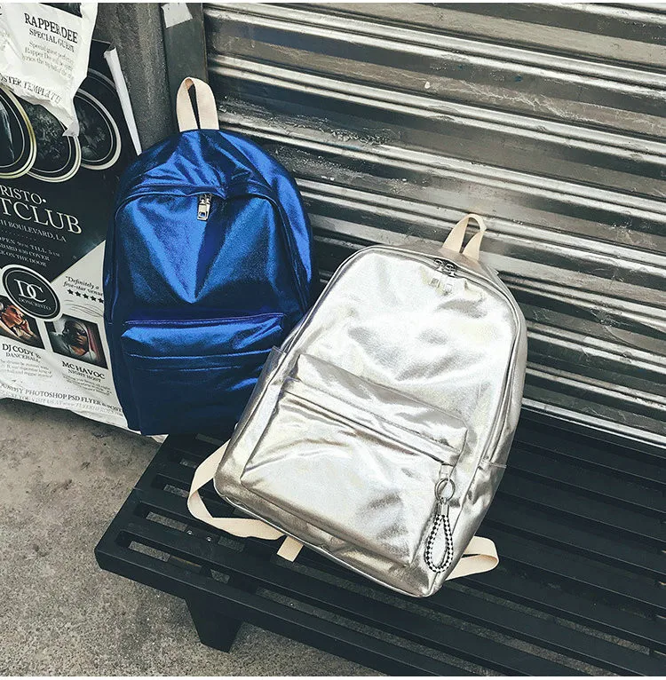 Rdywbu Модный Блестящий рюкзак, золотой водонепроницаемый нейлоновый школьный рюкзак для девочек-подростков, серебряная сумка для книг, большая дорожная сумка B380
