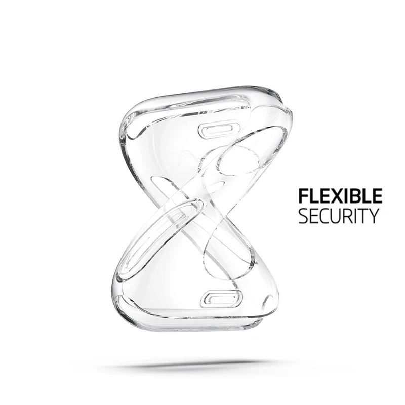 

Clear TPU Full Cover Screen Protective Case For Apple Watch Series 4 44/40mm Silicone Soft Full Case For Watch 4